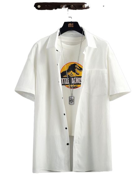 

men pocket patched shirt without tee c8jx#, White;black