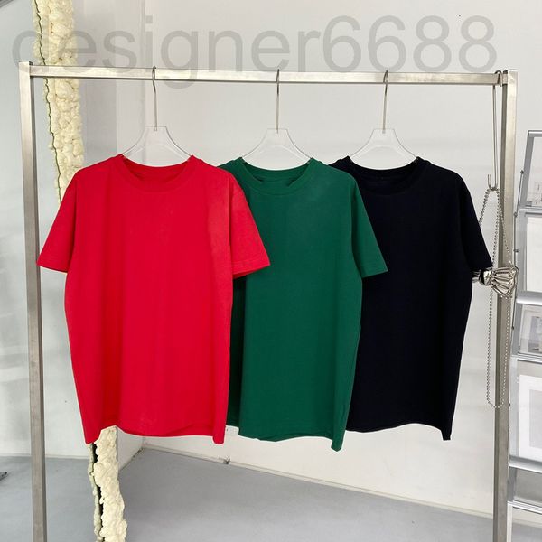 

women's t-shirt designer year series gold thread embroidery love t-shirt loose casual fashion temperament round neck solid color backin, White