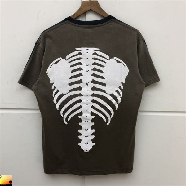 

kapital bone t shirt men women casual tshirt fast 210420, White;black