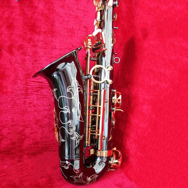 Corpo de cor preta de alta qualidade tipo clássico saxofone alto