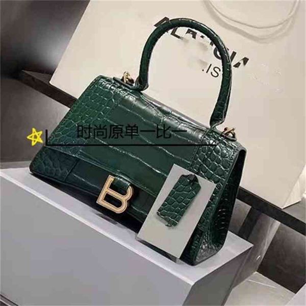 

2022 crocodile balencaigaas handbag pattern bag high-grade minority women's designer bag single shoulder messenger hourglass bfbn