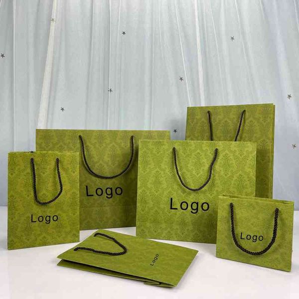 Novo g verde vestido cachecol sapatos caixa de presente perfume batom cinto embalagem caixa saco aa220322