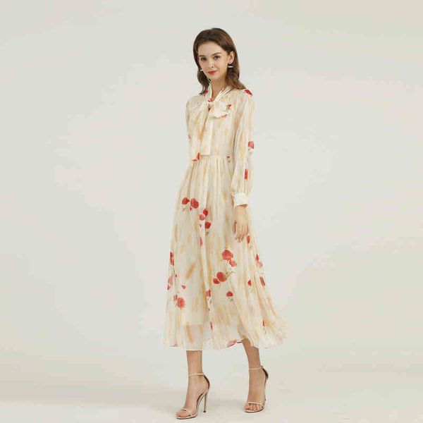

casual dresses xxl chiffon dress children's spring 2022 shoulder pleated stripe wheat print lace up long sleeve zno3, Black;gray