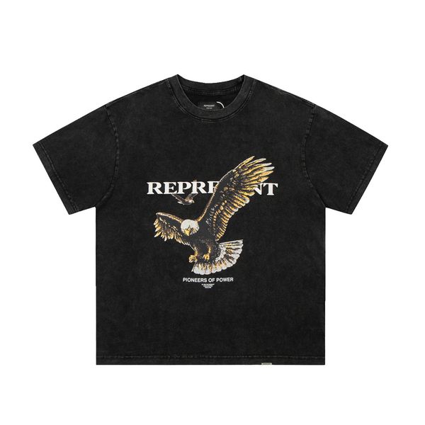 

vintage sleeve t shirt tee men women printed cotton casual t-shirt 22fw, White;black