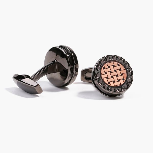 

new style fashion cuff link round gun metal cufflink business men's shirt cufflink wedding gifts, Silver