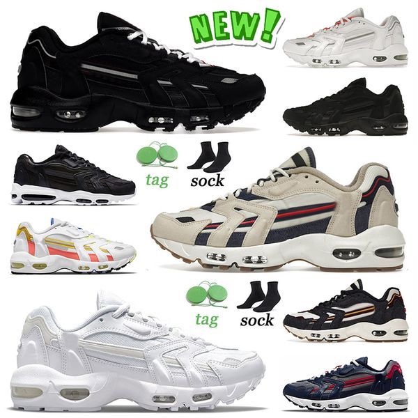 

2022 96 cushion running shoes 96s mens women black sports red beach triple white pure platinum magic ember midnight navy blackened blue og s