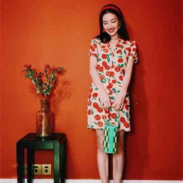 

casual dresses rouje french elegant summer silk print dress 95088 zhong, Black;gray
