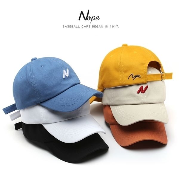 

sleckton casual baseball cap for women and men fashion n embroidery summer visors cap boy girls cotton hat casquette 220811, Blue;gray
