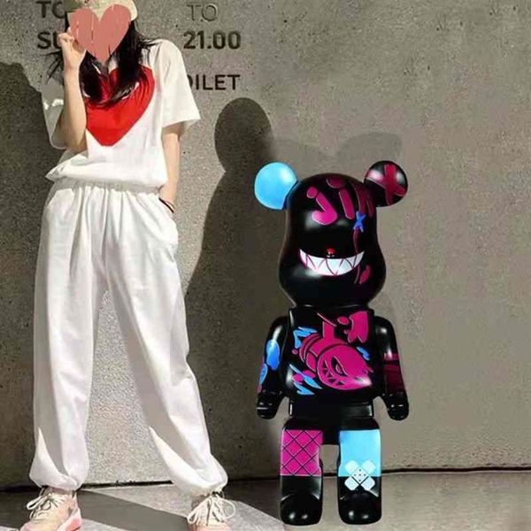 

bearbrick 1000% violent bear jinx building block tide doll hand-made living room decoration large2407