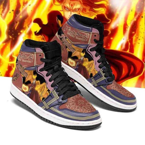 

fuegoleon vermillion sneakers black clover anime shoes