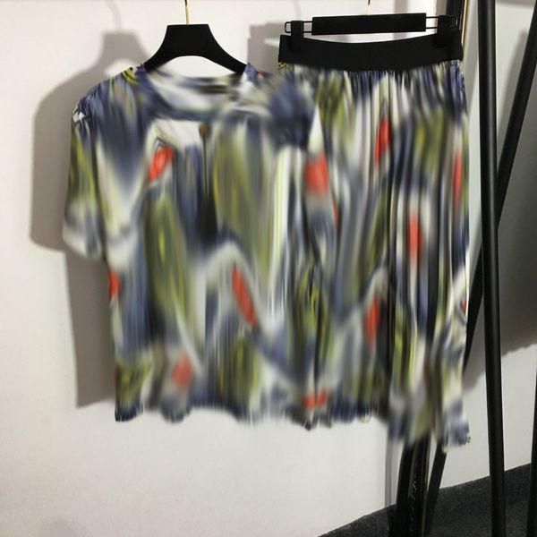 

510 xxl 2022 milan runway two pieces sets long skirt empire crew neck polyester elastic brand same style skirt womens clothes meiyi, White