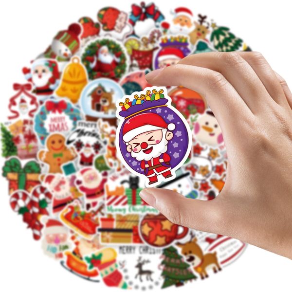 

50pcs christmas skateboard stickers for car baby diary phone lapkids toys diy decals