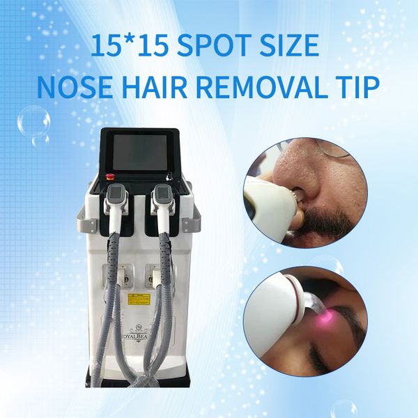 

newly double handpieces diode laser permanent hair removal machine factory directly sale with oem&odm service add logo, Black
