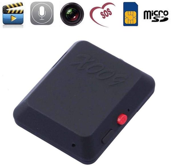 Novo Mini GSM localizador anti-perdido alarme com monitor de câmera rastreador de vídeo rastreamento em tempo real e escuta rastreador de gps com tecla botão preto