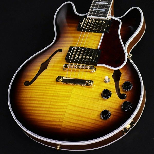 

cs-356 vintage sunburst ebony fingerboard electric guitar
