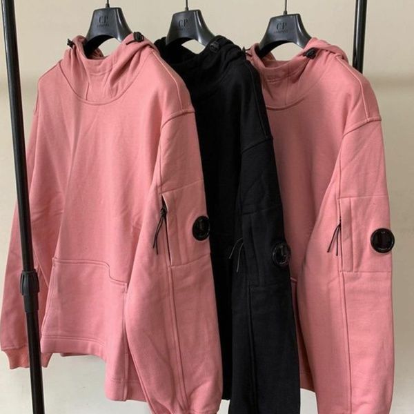 

cp designer hoodie mens outdoor sports hooded sweater men women hoodies cotton sweatshirt loose casual functional wind pullover jacket, Black