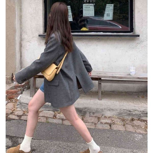 

women's suits & blazers korean high-grade variegated qingdao grey suit coat, style in early autumn, thin and easy to match 0uda, White;black