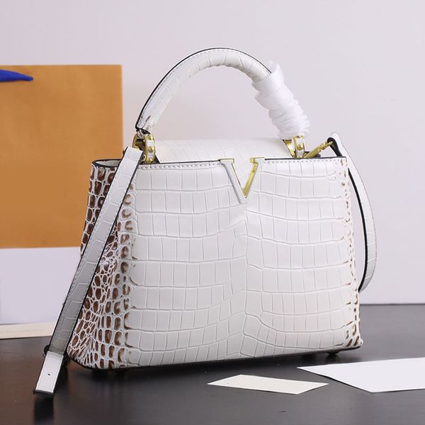 

alligator handbag flap crosssbody bags shoulder bag handle purse women hand bags wallets genuine leathe multi pochette fashion letter hasp