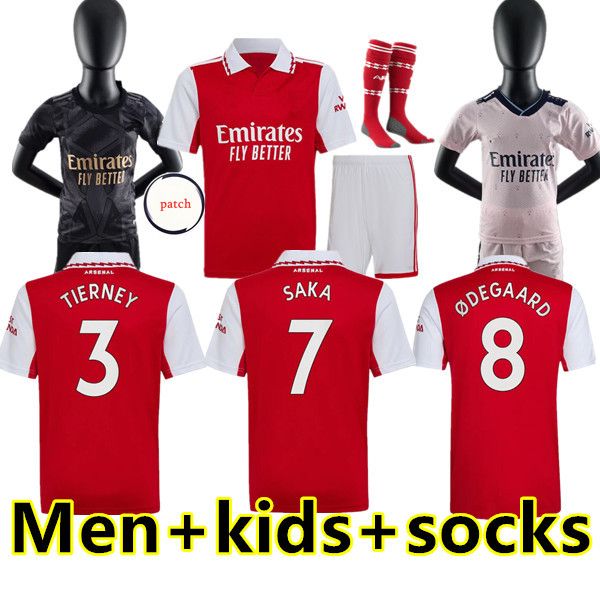 

kit socks 22 23 arsen soccer jersey gunners odegaard thomas pepe saka training wear tierney henry willian smith rowe football shirt 2022 202, Black;yellow