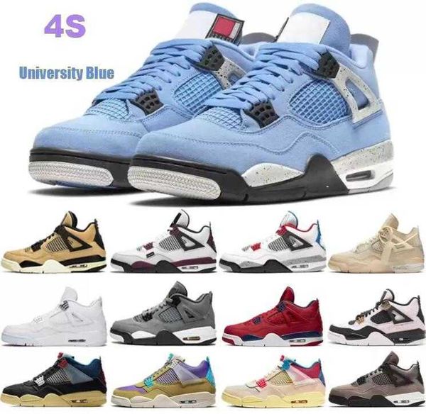 

jumpman 4 4s mens basketball shoes sail oreo university blue fire red thunder white cement black cat bred infrared wild things men sports