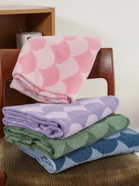Asciugamano in cotone geometrico retrò INS Bagno jacquard tinto in filo di alta qualità morbido per la pelle per asciugamani da bagno per il viso da lavaggio per adulti