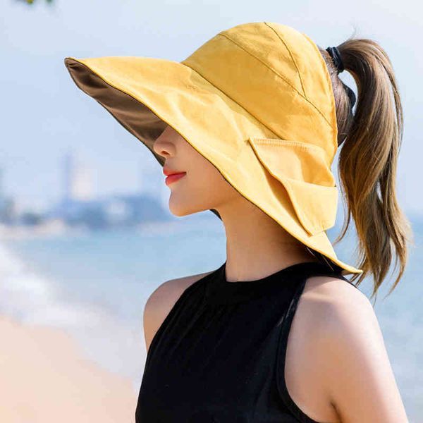 

hats black glue empty sunscreen big eaves anti ultraviolet sunshade edge fisherman female, Blue;gray