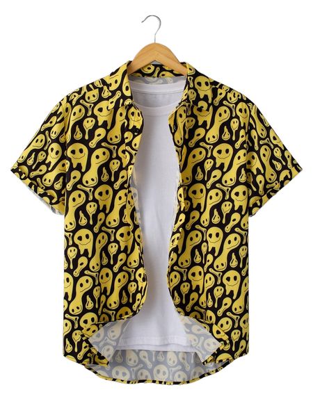 

men cartoon graphic shirt without tee l8xa#, White;black