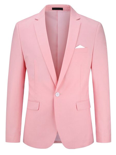 

cloudstyle men single button blazer u2jf#, White;black