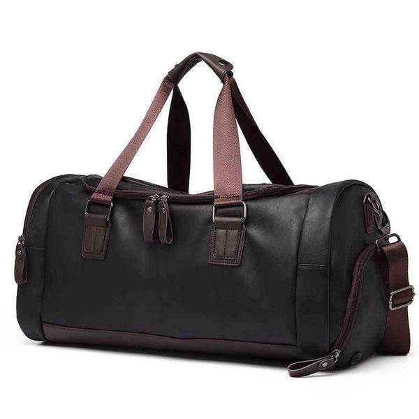

duffel bags men pu travel duffel bag fitness shoulder gym bag gym pack crossbody bags sport gymnastics bag shoes compartment fitness gadgets