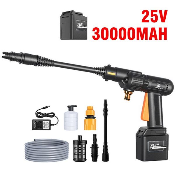 Water Gun Snow Foam Lance 30000mAh portátil de alta pressão arruela de carro sem fio lavador de lavar água ajustável água