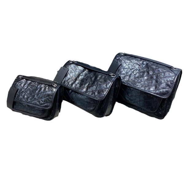 

tier quality designer womens bags crinkled calfskin matelasse m0n0gram nikiii chain purses crossbody shoulder bags classic ladies quilted fl