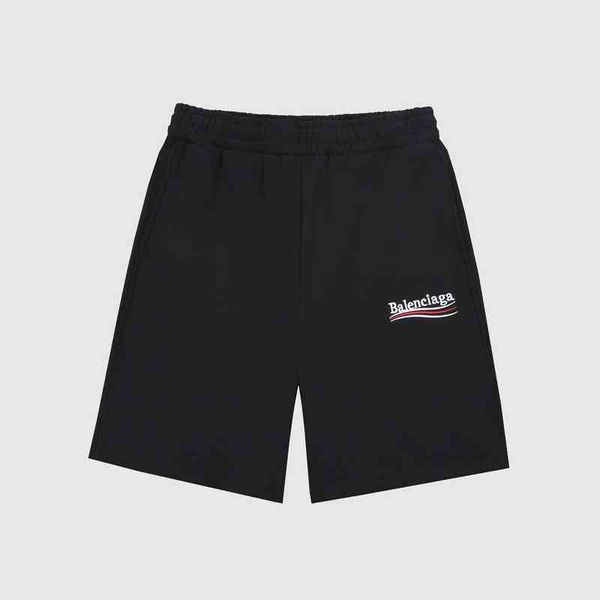 

designer shorts brand balencaigass men's casual summer vintage street cool loose wave coke embroidery sports 5-point beach 22ss for men, White;black
