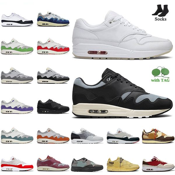 

new patta 1 black white running shoes waves noise aqua cactus jack 87 baroque brown rush maroon monarch grey green bred off women mens train