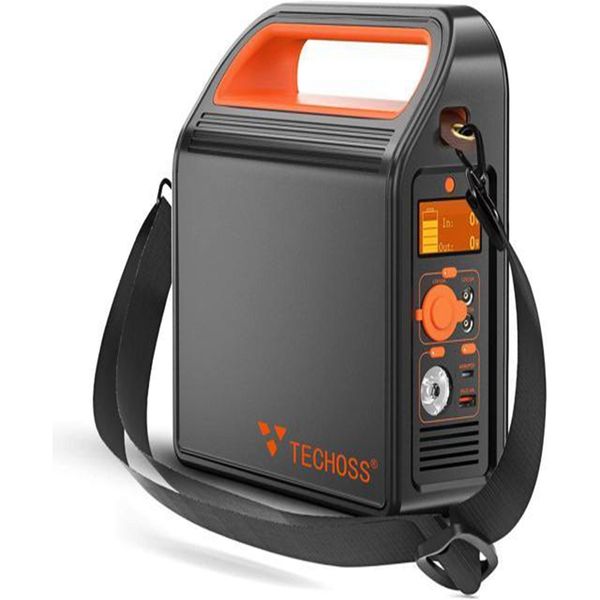 

p300w 288wh/300w portable power station camping generator emergency backup battery 60w pd usb-c dc outputs 12v/5a
