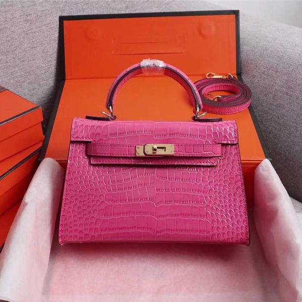 

5a women designers bags classic luxury handbags crocodile leather ladies messenger bag pure color shoulder backpack kellys's handbag