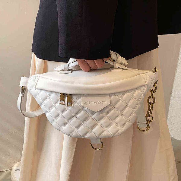 

female bag chain fanny pack purse summer woman shoulder crossbody chest bags handbag retro ladies waist bag waist packs 220615