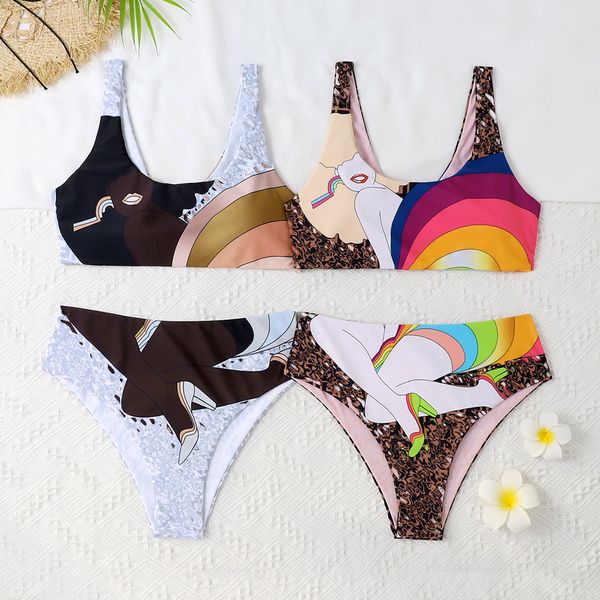 

luxury swimsuit 159-60 design spashg swimsuit letter print bikini womens swimwear bathing suit summer bikinis womans cloth