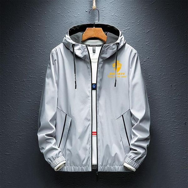 

men's hoodies & sweatshirts 2021 spring and autumn jacket ducati logo 258k, Black