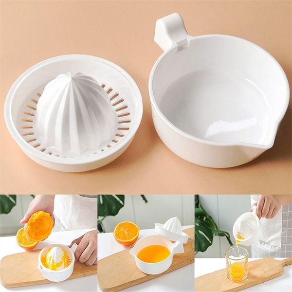 s Spremiagrumi manuale per arancia e limone Strumento per frutta in plastica Mini accessori per la cucina Frullatore per spremiagrumi portatile 220622