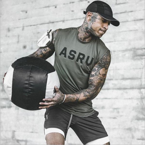 

fitness clothes npc bodybuilding tank men sleeveless casual world of brand tracksuits vest 220705, White;black
