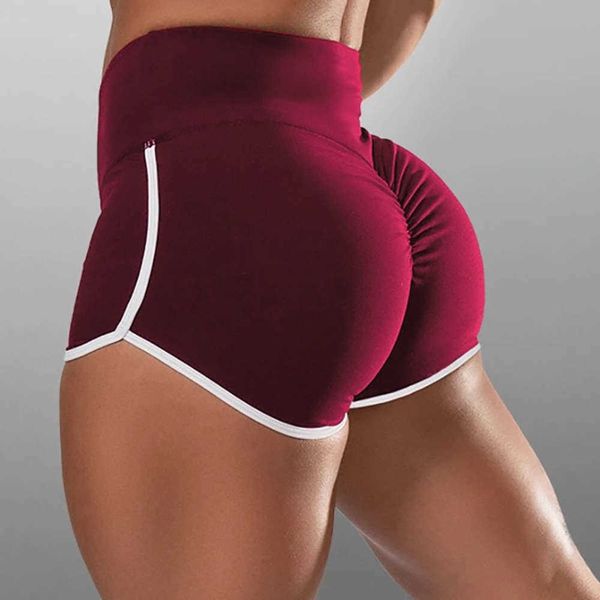 

yoga pants for women running high waist abdominal shorts nht4, White;red