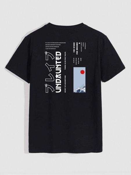

romwe guys letter wave graphic tee 14ma#, White;black