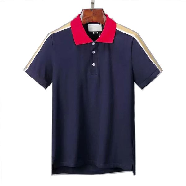 

fashion designer men's polos shirts men short sleeve t-shirt original single lapel shirt jacket sportswear jogging suit m-3xl, White;black