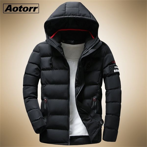 

2020 new winter parkas mens coats male jackets casual thick hooded waterproof zipper outwear warm overcoats men's clothing lj201030, Black;brown