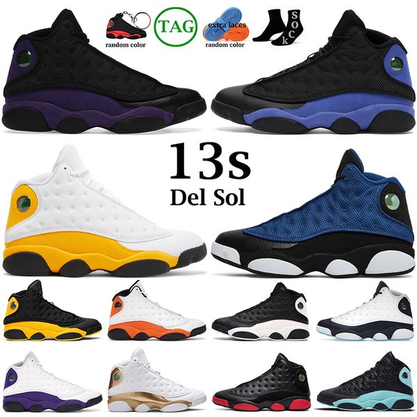 

men women basketball shoes 13s 13 brave blue del sol court purple obsidian black hyper royal red flint starfish reverse mens trainers sports