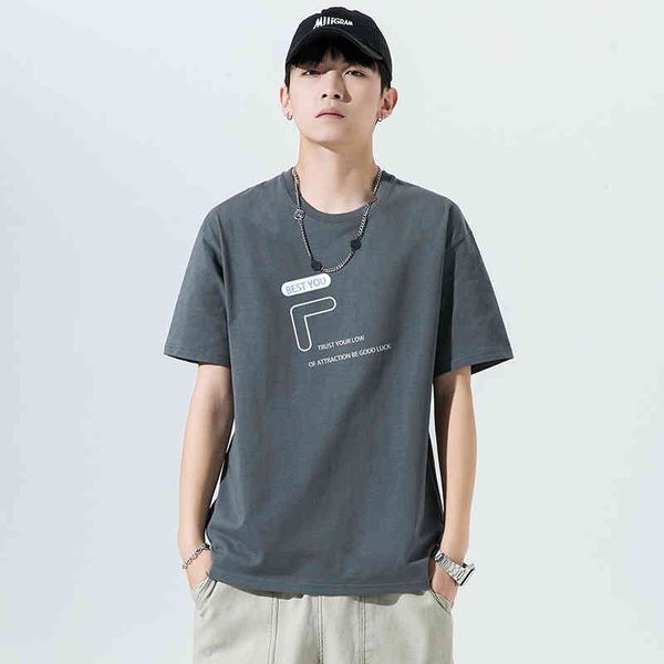 

cotton summer new thin round neck t-shirt short sleeve men's loose brand fashion, Black;brown