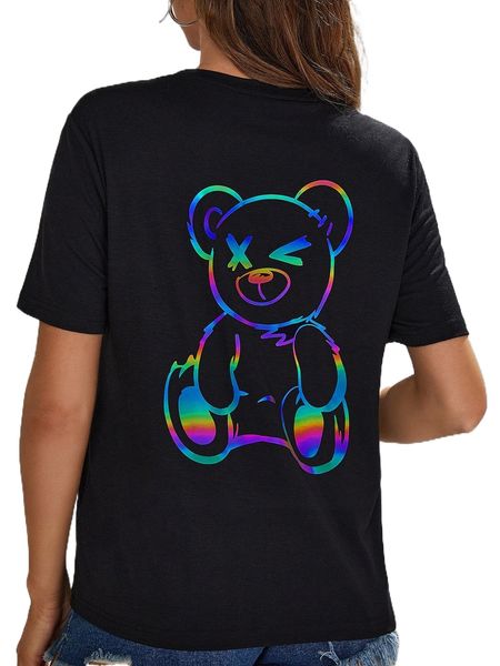 

cartoon graphic tee p3cg#, White