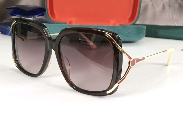 

square ladies sunglasses 0647 gold havana brown shaded oversize wrap sunglasses women uv eyewear with box, White;black