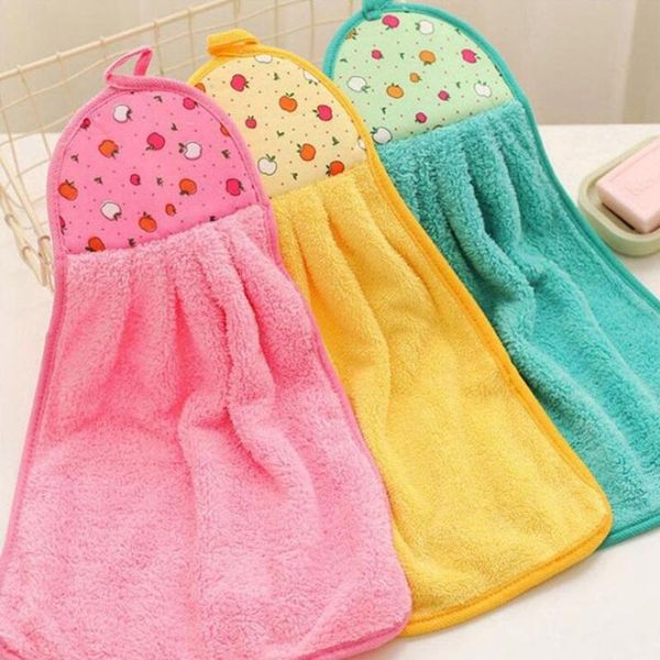 Microfibra de cozinha de toalha para banheiro infantil para crianças toalhas de mão Ferramenta de limpeza do lenço de panos de louça