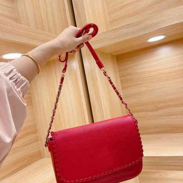 

shoulder bags luxury brand fashion simple small square clutch women's designer real leather chain mobile phone handbags 1220
